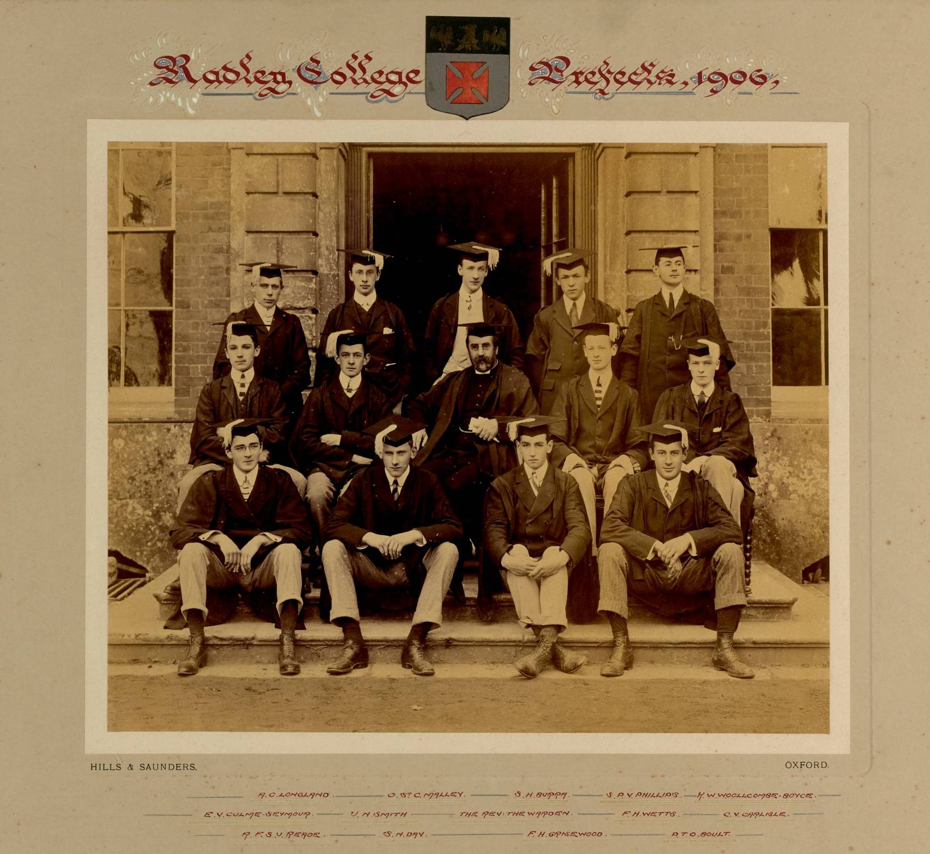Radley College prefects photographs 1906